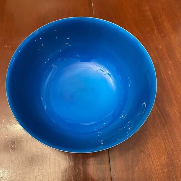 Vintage 1960’s Reed & Barton Blue Silver Footed Bowl #105 - Picture 3 of 8